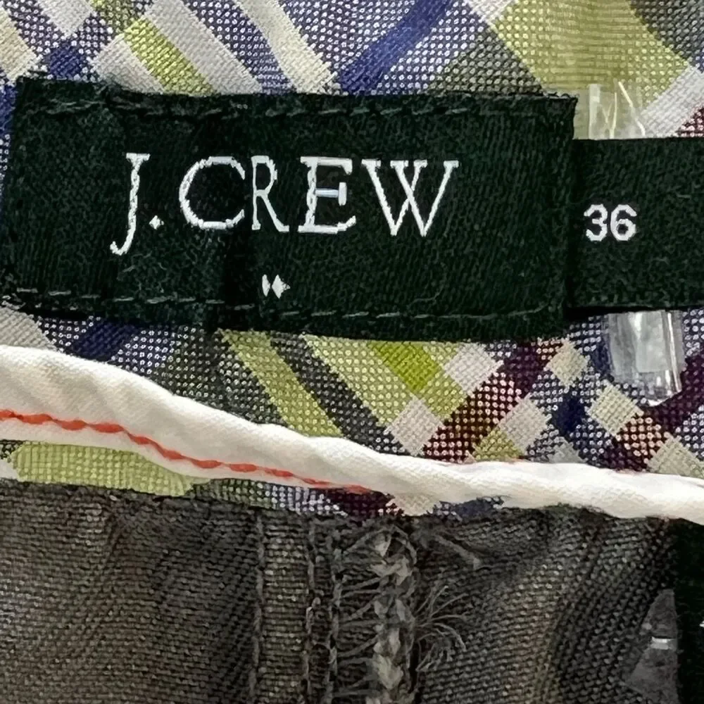 J Crew Mens Gray Flat Front 4 Pocket Shorts 9